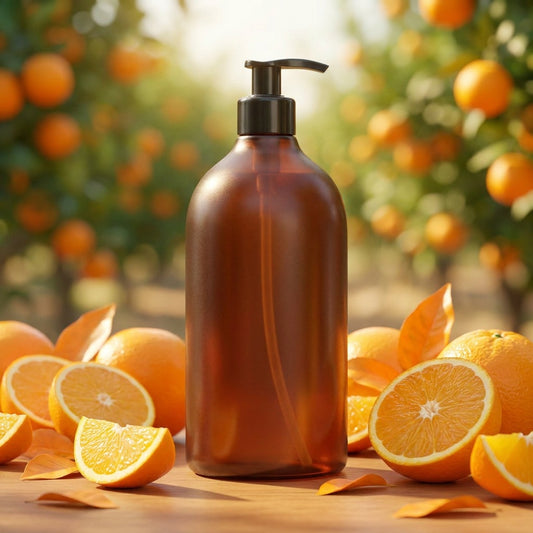 Apelsīnu masāžas eļļa ar pumpi 0,75 l